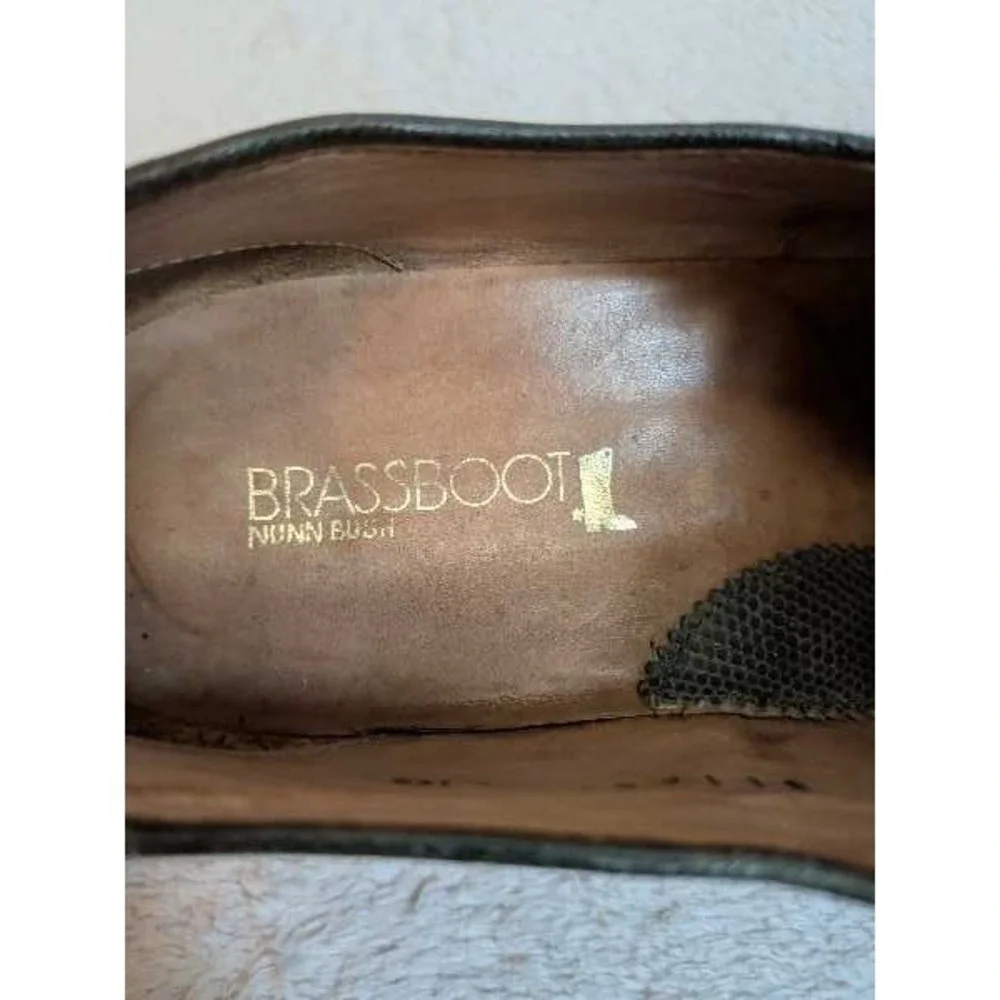 Nunn‎ Bush Brass Boot Mens Snake Embossed Oxford Shoes Size 8